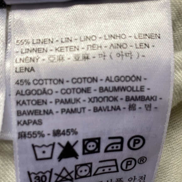 Levis Strauss Mens Grey Linen Blend Casual Vacation Summer Shorts-Sz-36 - Picture 9 of 15